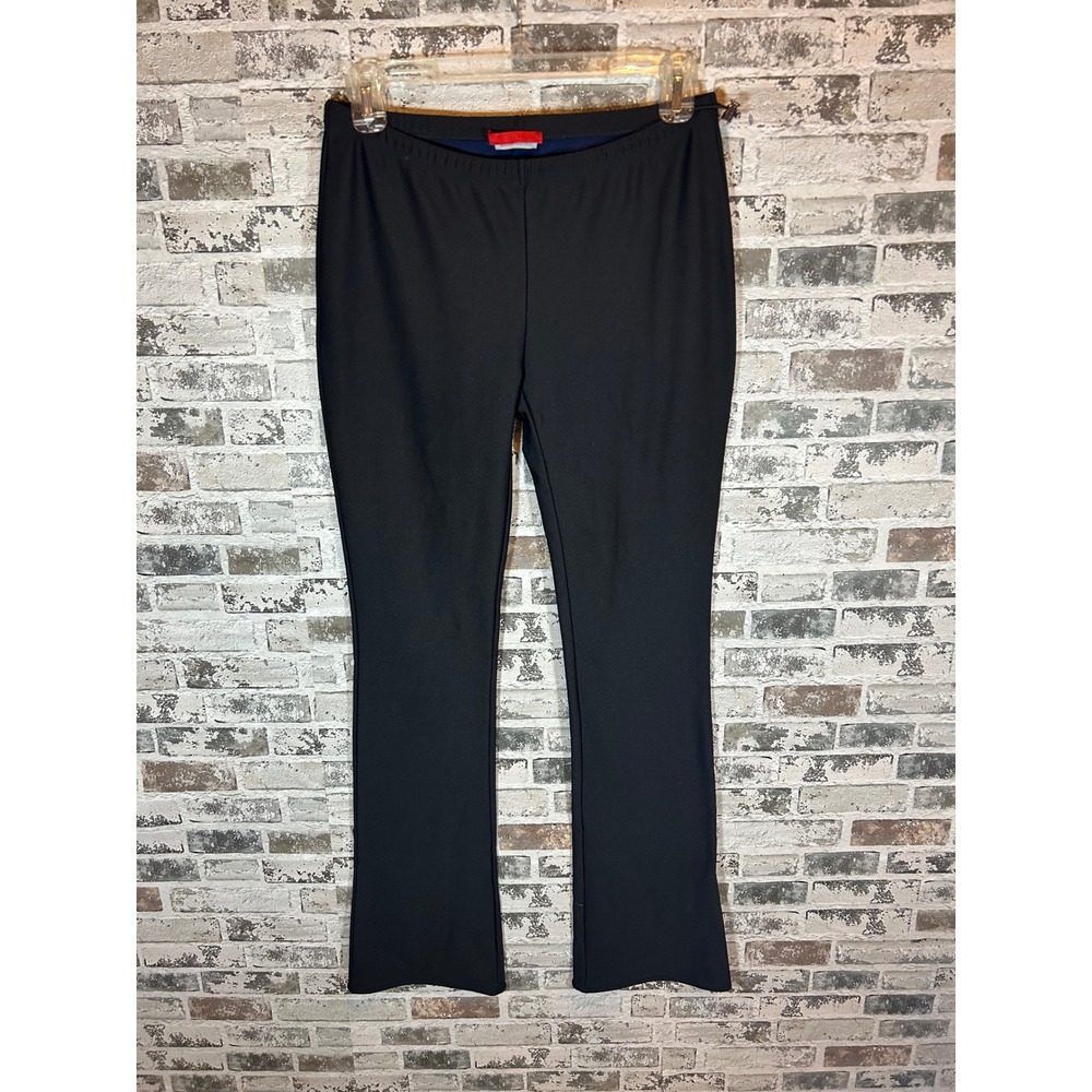 Prada Sport Trousers Womens IT 42 Black Excellent Fleece Lined Flare Toggle